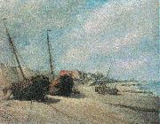 unknow artist Fishing boats on the beach of Heist oil painting picture wholesale